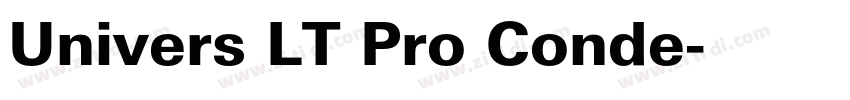 Univers LT Pro Conde字体转换